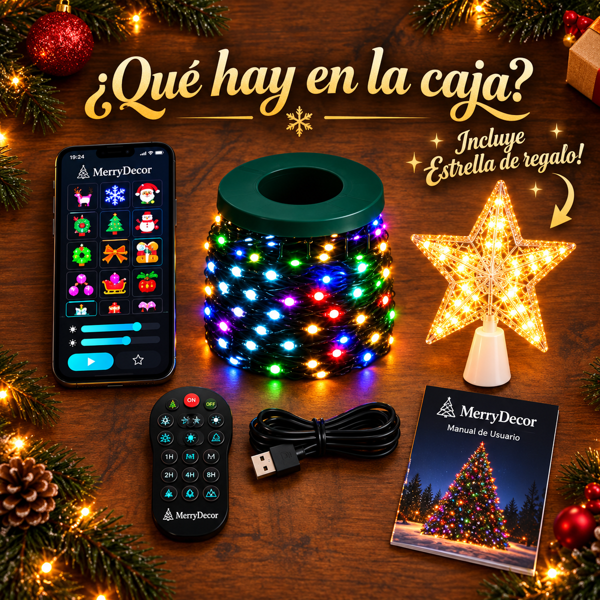 MerryDecor | Luces LED Navideñas Inteligentes