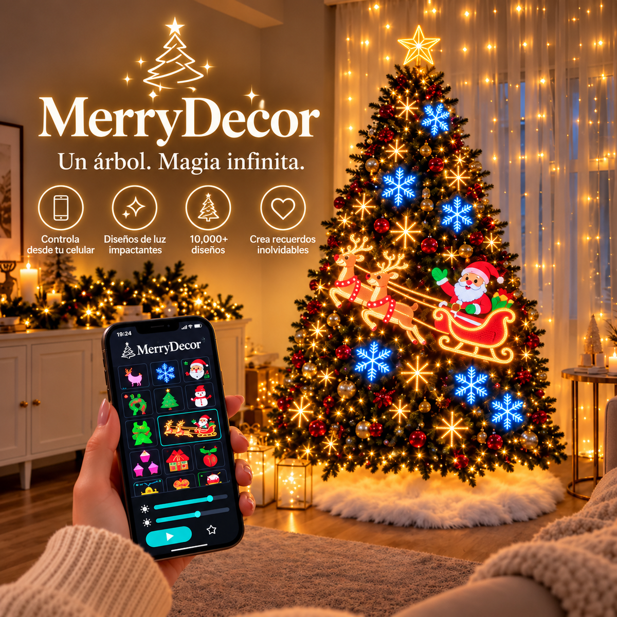MerryDecor | Luces LED Navideñas Inteligentes