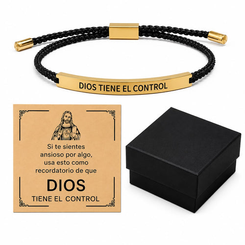 Pulsera de Fe " Dios tiene el contro "